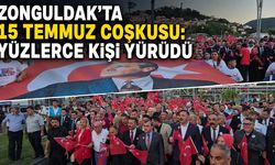 Zonguldak'ta 15 Temmuz coşkusu: Yüzlerce kişi yürüdü