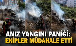 Anız yangını paniği: Ekipler müdahale etti