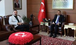 İl Başkanı Mustafa Çağlayan'dan Vali Osman Hacıbektaşoğlu'na ziyaret