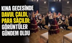 Kına gecesinde davul çaldı, para saçıldı: Görüntüler gündem oldu