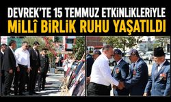 Devrek'te 15 Temmuz etkinlikleriyle Millî Birlik ruhu yaşatıldı