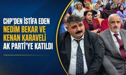 CHP'den istifa eden Nedim Bekar ve Kenan Karaveli AK Parti'ye katıldı