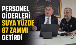 Personel giderleri suya yüzde 87 zammı getirdi
