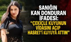 Sanığın kan donduran ifadesi: "Çekiçle kuyunun vidasını açıp Hasret'i kuyuya attım"