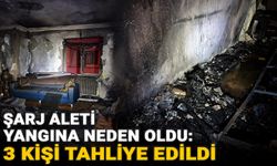 Şarj aleti yangına neden oldu: 3 kişi tahliye edildi
