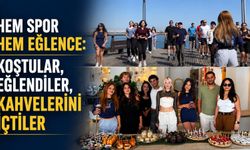 Hem spor hem eğlence: Koştular, eğlendiler, kahvelerini içtiler