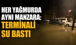Her yağmurda aynı manzara: Terminali su bastı