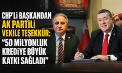 CHP'li başkandan AK Partili vekile teşekkür: "50 milyonluk krediye büyük katkı sağladı"