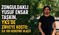 Zonguldaklı Yusuf Ensar Taşkın, YKS’de zirveye koştu: İlk 100 hedefine ulaştı