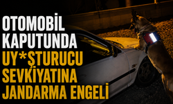 Otomobil kaputunda uy*şturucu sevkiyatına jandarma engeli