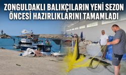 Zonguldaklı balıkçıların yeni sezon öncesi hazırlıklarını tamamladı