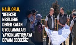 Halil Oflu, 'Gelecek nesillere değer katan uygulamaları yaygınlaştırmaya devam edeceğiz'