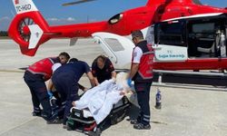 Helikopter ambulans 72 yaşındaki hasta için havalandı