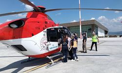 Ambulans helikopter 51 yaşındaki hasta için havalandı