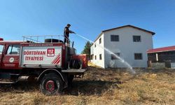 Kereste fabrikasının yanında korkutan yangın: Alevler tesise sıçramadan söndürüldü