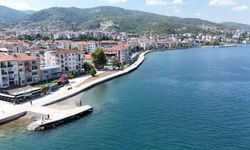 Sahilde 200 metrelik dalgakıran inşa edildi