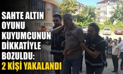 Sahte altın oyunu kuyumcunun dikkatiyle bozuldu: 2 kişi yakalandı