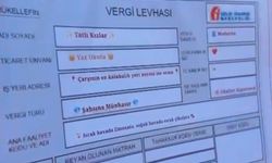 'Şikayet var' diyen zabıtaya el yapımı 'vergi levhası'