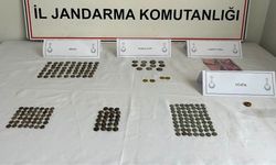 Tarihi eser operasyonunda 196 sikke ele geçirildi