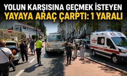 Yolun karşısına geçmek isteyen yayaya araç çarptı: 1 yaralı