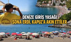 Denize giriş yasağı sona erdi, Kapuz'a akın ettiler