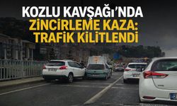 Kozlu Kavşağı'nda zincirleme kaza: Trafik kilitlendi