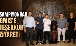 Şampiyondan GMİS'e teşekkür ziyareti