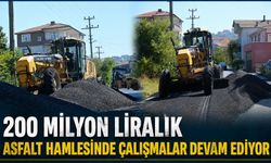 200 milyon liralık asfalt hamlesinde çalışmalar devam ediyor
