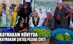 Kaymakam Ruveyda Kahraman Şıktaş pazara çıktı