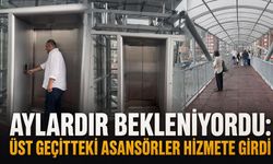 Aylardır bekleniyordu: Üst geçitteki asansörler hizmete girdi