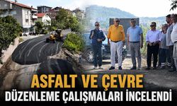 Asfalt ve çevre düzenleme çalışmaları incelendi