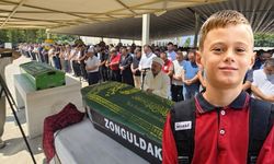 9 yaşındaki Burak Keskintığ, son yolculuğuna uğurlandı: Gözyaşları sel oldu