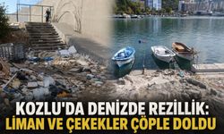 Kozlu'da denizde rezillik: Liman ve çekekler çöple doldu