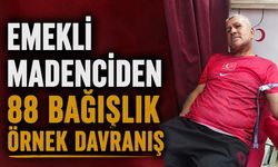 Emekli madenciden 88 bağışlık örnek davranış