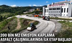 200 bin m2 emisyon kaplama asfalt çalışmalarında ilk etap başladı