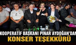 Kooperatif Başkanı Pınar Aydoğan’dan konser teşekkürü