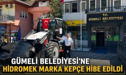 Gümeli Belediyesi’ne Hidromek marka kepçe hibe edildi