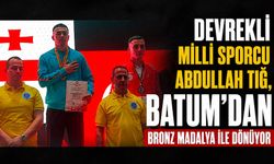 Devrekli milli sporcu Abdullah Tığ, Batum’dan bronz madalya ile dönüyor