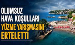 Olumsuz hava koşulları yüzme yarışmasını erteletti
