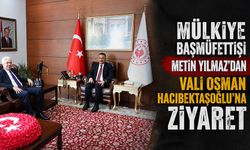 Mülkiye Başmüfettişi Metin Yılmaz’dan Vali Osman Hacıbektaşoğlu’na ziyaret