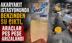 Akaryakıt istasyonunda benzinden su çıktı, araçlar peş peşe arızalandı