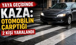 Yaya geçidinde kaza: Otomobilin çarptığı 2 kişi yaralandı