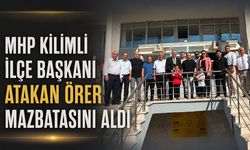 MHP Kilimli İlçe Başkanı Atakan Örer mazbatasını aldı