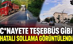 C*nayete teşebbüs gibi hatalı sollama görüntülendi