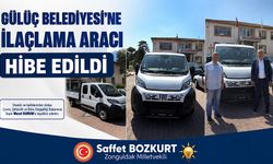 Gülüç Belediyesi’ne ilaçlama aracı hibe edildi