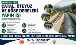 3 dere için taşkın önlemi: Sözleşme imzalandı, yer teslimi yapıldı