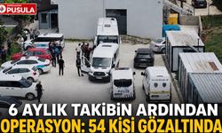 6 aylık takibin ardından operasyon: 54 kişi gözaltında