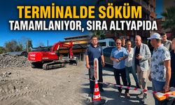 Terminalde söküm tamamlanıyor, sıra altyapıda