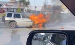 Cipte çıkan yangını itfaiye söndürdü