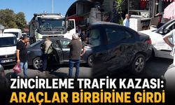 Zincirleme trafik kazası: Araçlar birbirine girdi